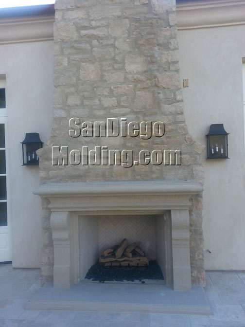 Precast Stone Fireplace mantle